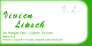 vivien lipsch business card